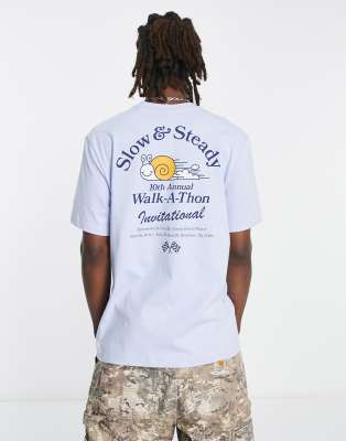 Coney Island Picnic Coney Island Picnic walk-a-thon t-shirt in blue with chest and back print