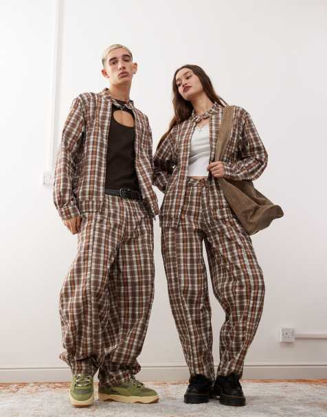 Conjunto a cuadros unisex de Reclaimed Vintage - view 1