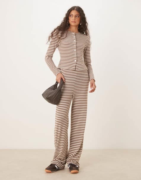 Conjunto a rayas texturizadas de ASOS DESIGN - view 1
