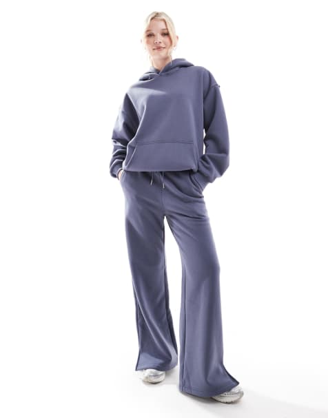 Conjunto azul de joggers de pernera ancha Hamptons de South Beach - view 1
