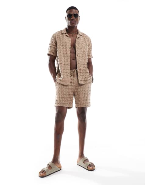 Conjunto beis de tejido gofrado de ONLY & SONS - view 1