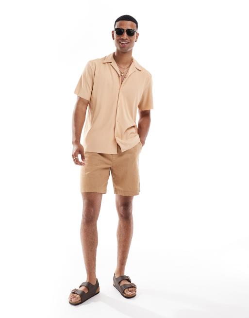 Conjunto beis plisado de ONLY & SONS