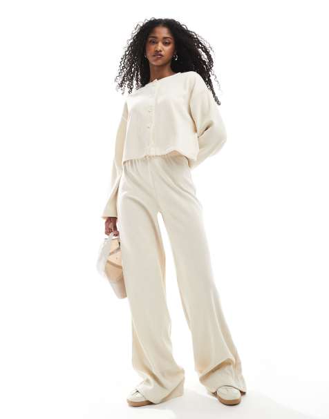 Conjunto blanco marfil de tejido suave de Miss Selfridge - view 1