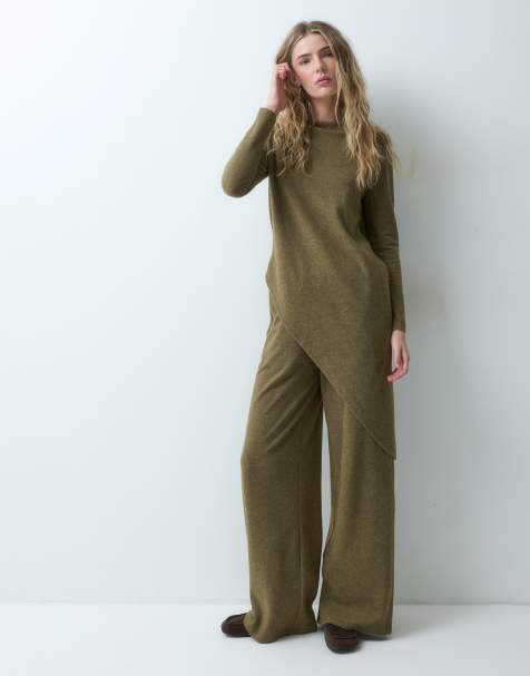 Conjunto caqui de tejido muy suave de ASOS DESIGN - view 1