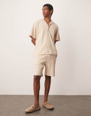 Conjunto color crema de punto gofrado de Selected Homme - view 1
