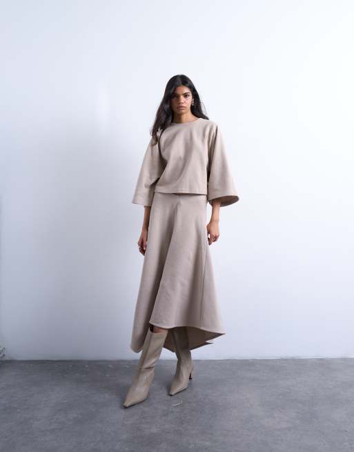 Conjunto color topo de tejido suave de Topshop