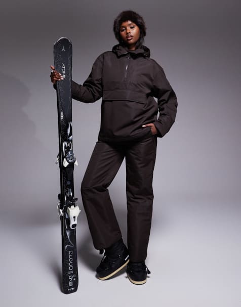 Conjunto de esquí marrón chocolate de Threadbare Ski - view 1