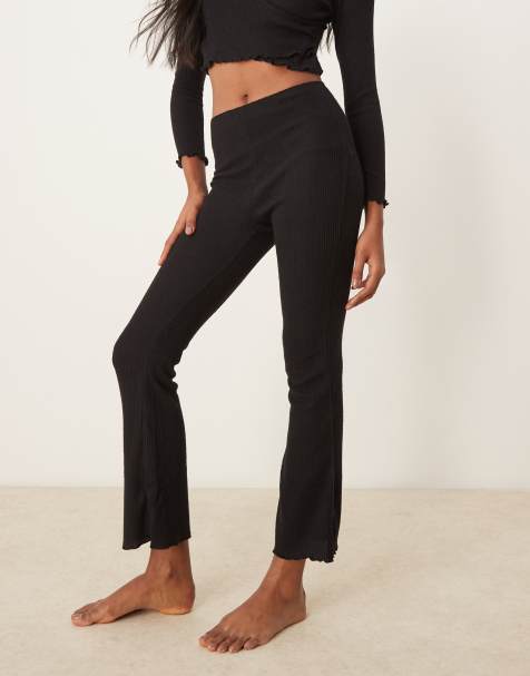Conjunto de estar por casa negro de canalé de New Look - view 1