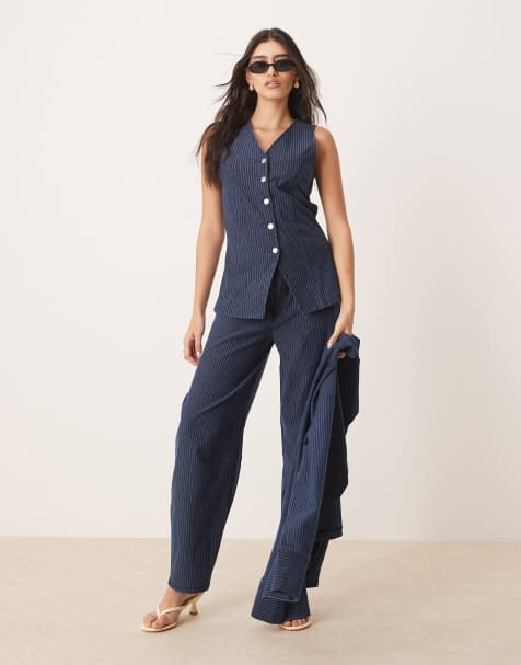 Conjunto de tejido efecto lino de ASOS DESIGN - view 1