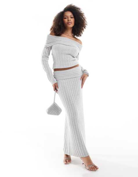Conjunto gris de punto suave de Pretty Lavish - view 1