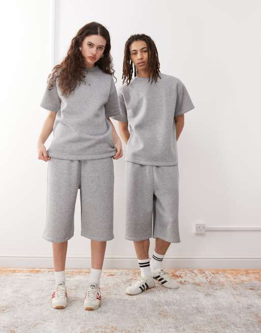 Conjunto gris jaspeado unisex de tejido de sudadera de Reclaimed Vintage
