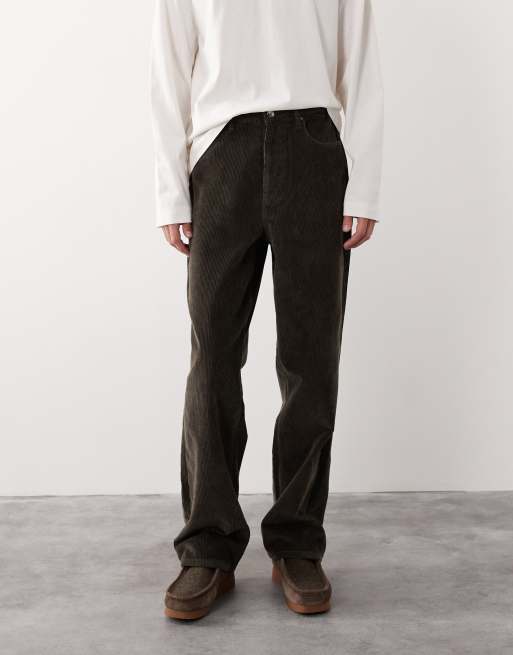 Conjunto marrón de pana de ASOS DESIGN