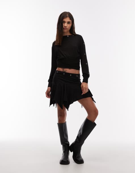 Conjunto negro con detalle de tachuelas de ASOS DESIGN - view 1