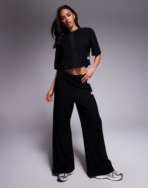 Conjunto negro de punto gofrado con ribete de nailon de Weekend Collective - view 1