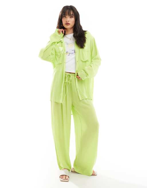 Conjunto playero verde lima extragrande de Esmée