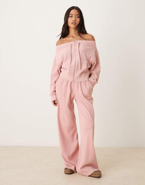 Conjunto rosa de punto gofrado de ASOS DESIGN - view 1