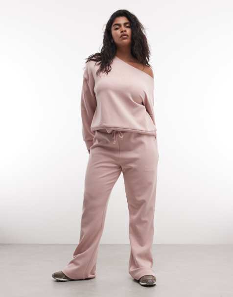 Conjunto rosa negruzco de punto entrelazado de Weekend Collective Curve - view 1