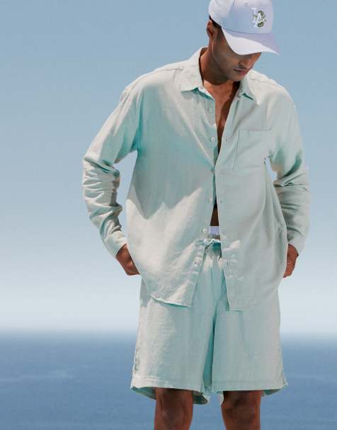Conjunto verde claro de mezcla de lino de New Look - view 1