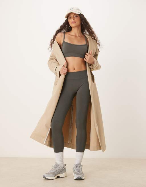 Conjunto verde oliva moldeador sin costuras de TALA