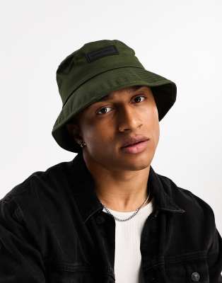 Consigned bucket hat in khaki-Green, £6.50