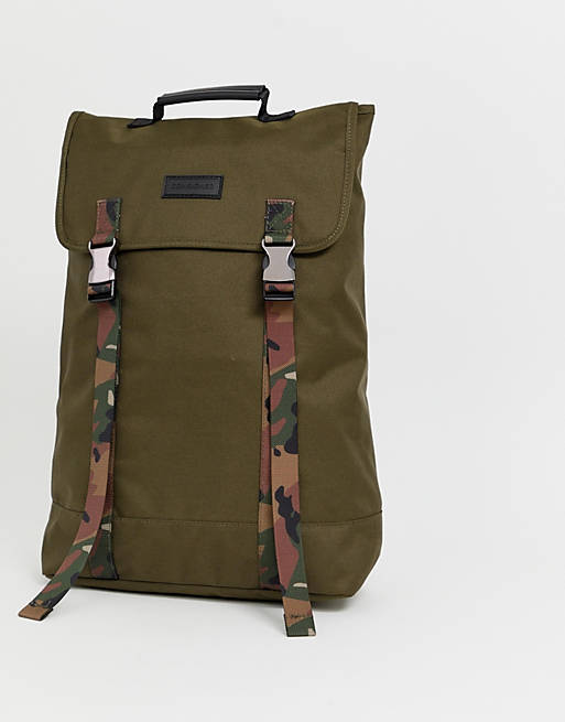 Consigned clip backpack in khaki