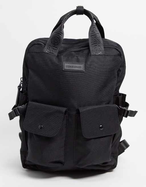 Consigned double pocket backpack | ASOS