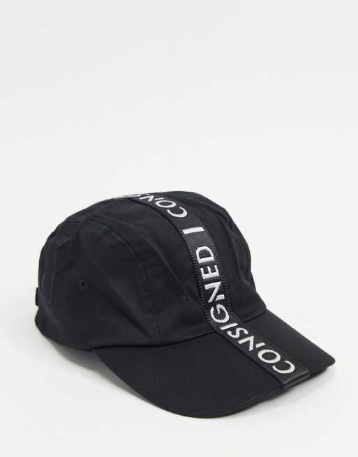 Consigned – Kappe in Schwarz mit Zierband
