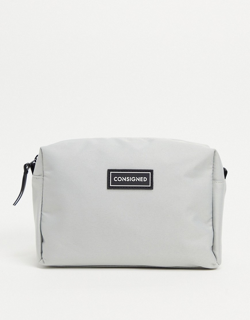 Consigned make up bag in gray-Grey