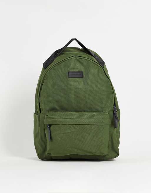 Consigned nylon backpack in khaki | ASOS