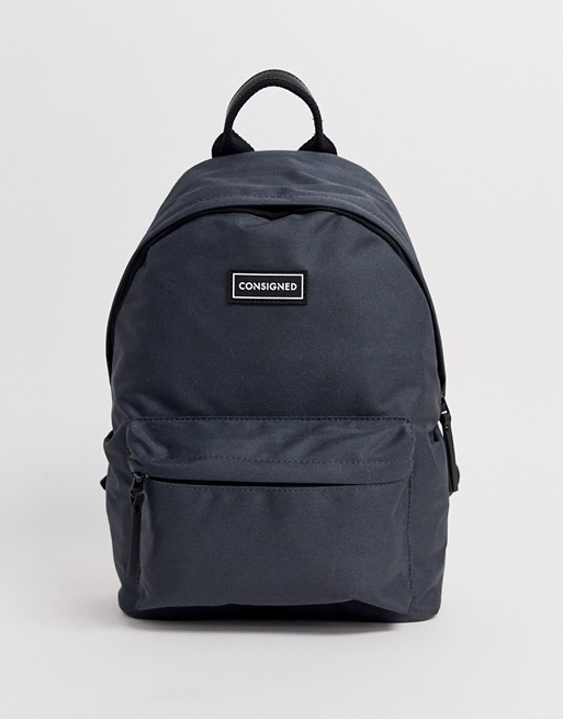 Consigned petrol grey backpack