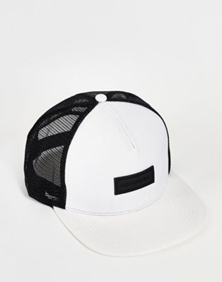 Consigned ripstop baseball cap in white