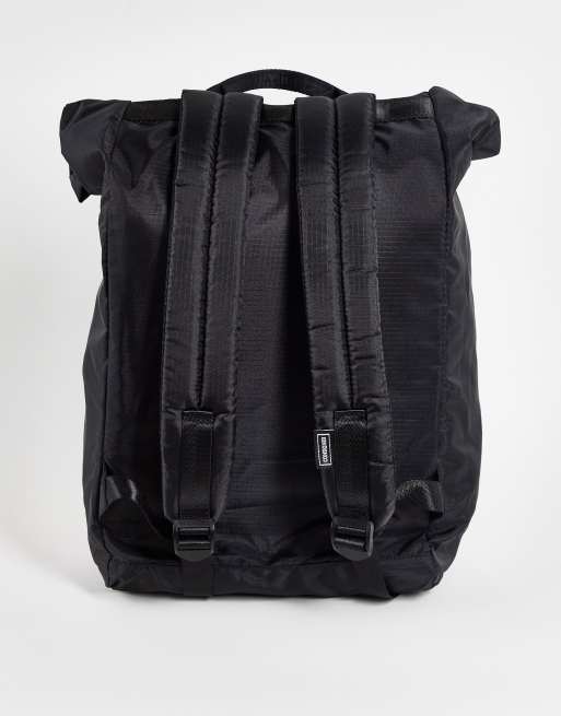 Consigned roll top backpack in black