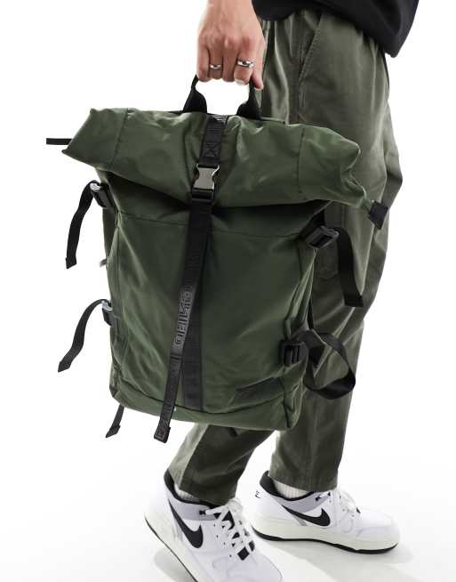 Asos roll top outlet backpack