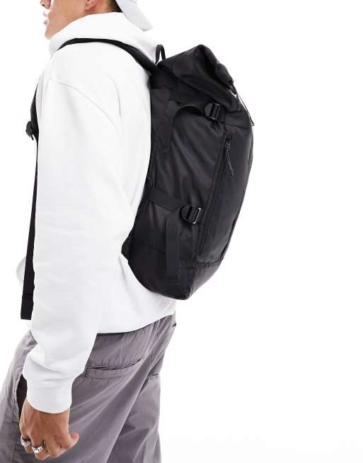 Consigned rolltop backpack in black | ASOS