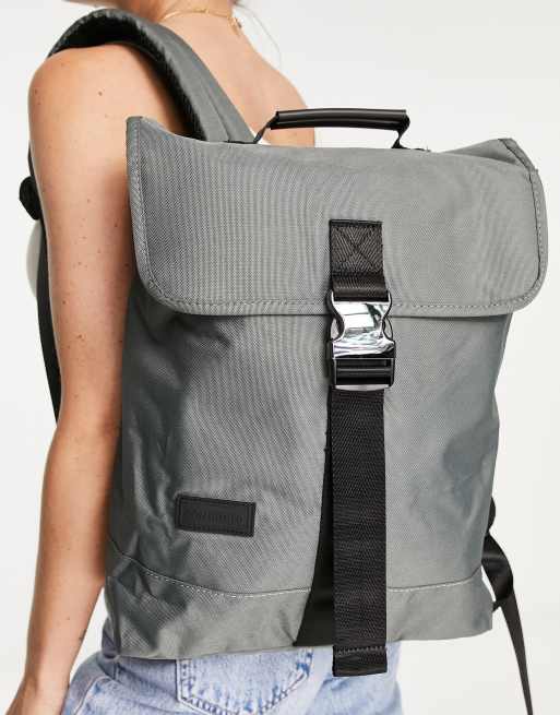 Consigned – Rucksack mit Umschlag in Grau