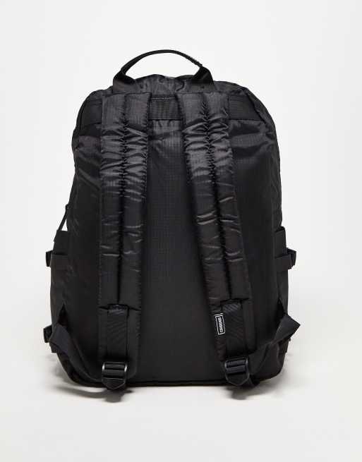 Consigned - Sac à dos en nylon avec sangles sur le côté - Noir, 3 de 4