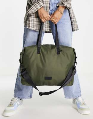 Consigned slouch holdall bag in khaki