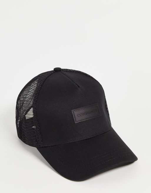 Consigned – Trucker-Kappe aus Netzstoff in Schwarz