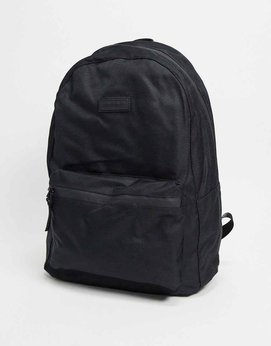 Consigned waterproof backpack-Black