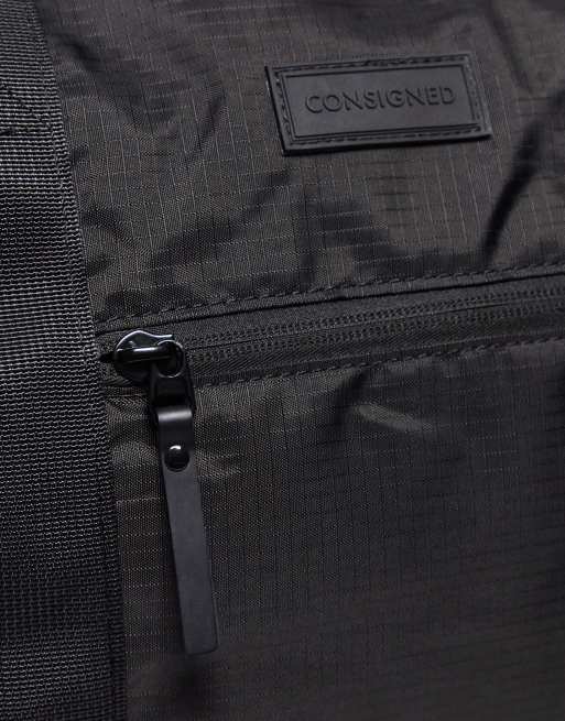 Consigned - Weekendtas van nylon in zwart, 3 van 4