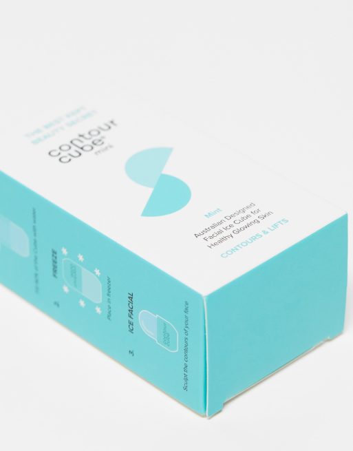 Contour Cube – Ice Facial – Małe narzędzie do pielęgnacji twarzy w miętowym kolorze, 4 z 4