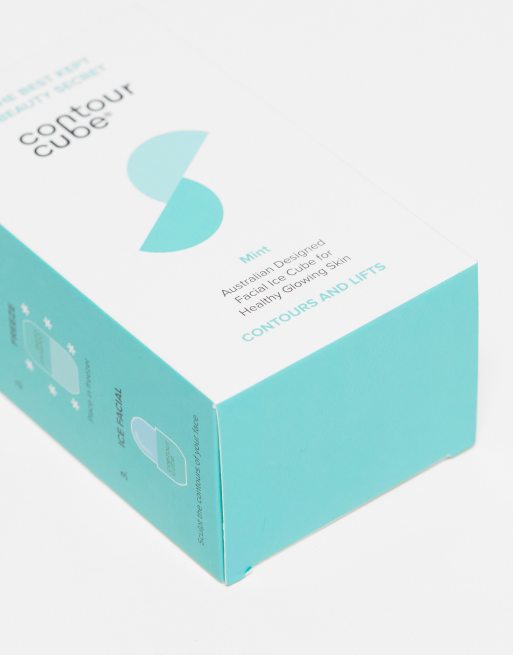 Contour Cube – Ice Facial – Narzędzie do pielęgnacji twarzy w miętowym kolorze, 3 z 4