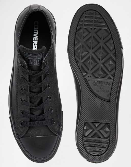 Converse basse shop cuir noir