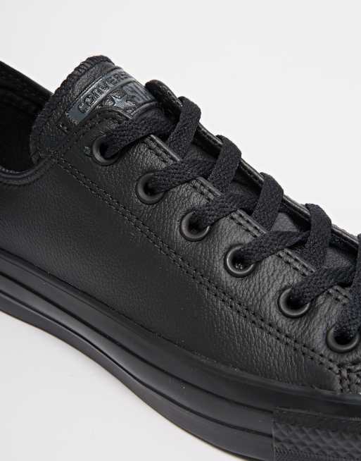 Converse all hotsell star cuir noir