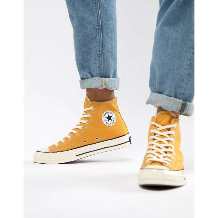 Converse All Star Chuck 70 Hohe Leinenschuhe in Gelb ASOS