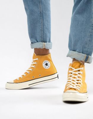Converse - All Star Chuck 70 - Scarpe di tela alte gialle | ASOS