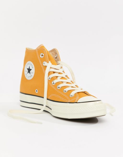 Converse All Star Chuck 70 Scarpe di tela alte gialle