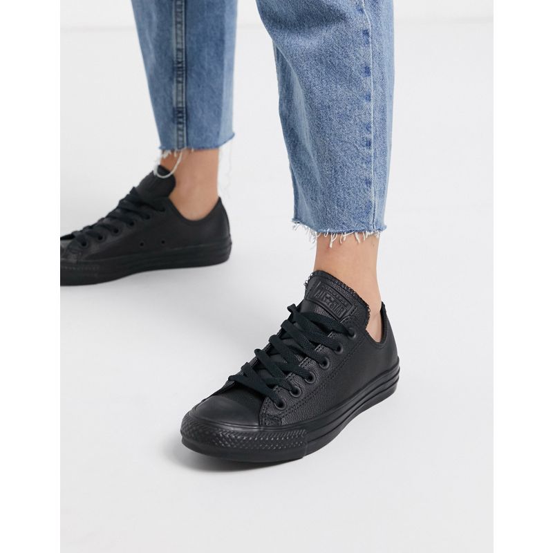 Activewear K9QdY Converse All Star - Chuck Taylor Ox - Sneakers monocromatiche in pelle nere