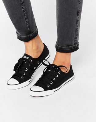 converse dainty black and white