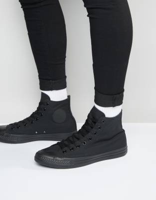 converse all star hi all black